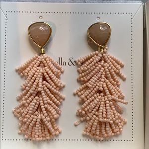 Stella & Dot Riva Tassel Earrings: Blush